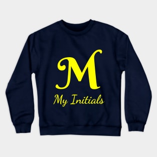 Letter M Letter Art Crewneck Sweatshirt